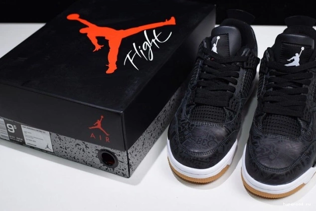 Black Laser 4 Retro Jordan Air CI1184-001 0730